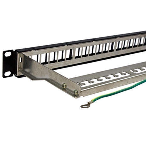 Universal Shielded 24-Port Modular Patch Panel