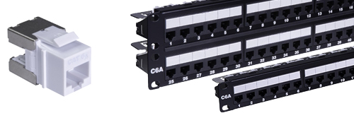 CAT6A Keystone Modules and Patch Panels
