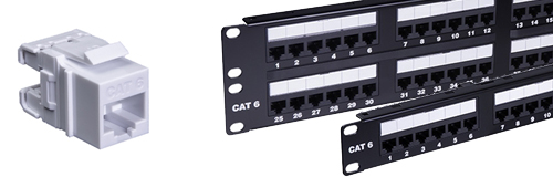 CAT6 Keystone Modules and Patch Panels