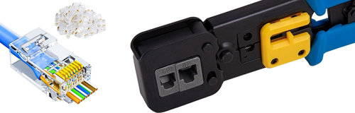 CAT5e tools and connectors