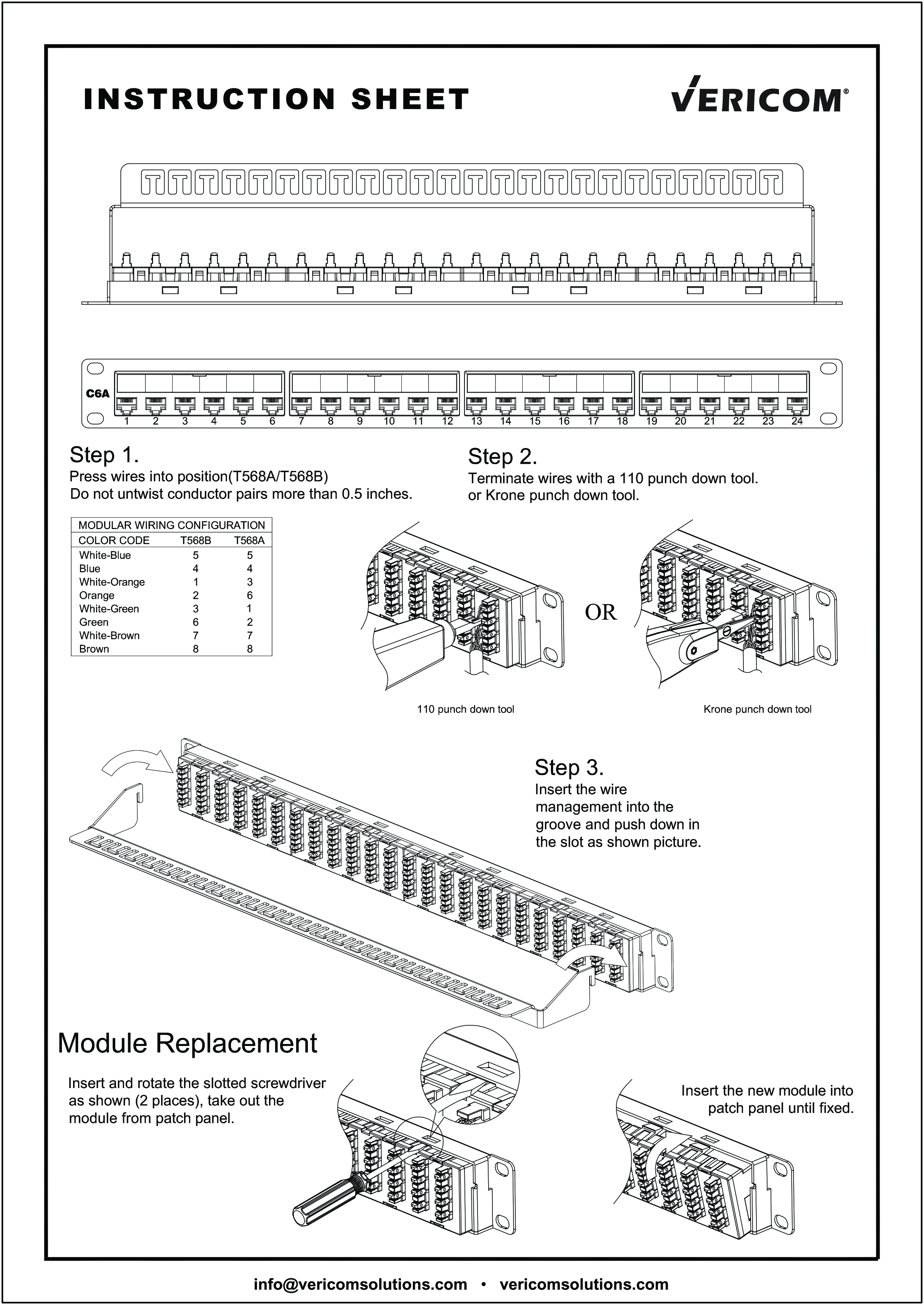 VGS6A Patch Panel User Manual