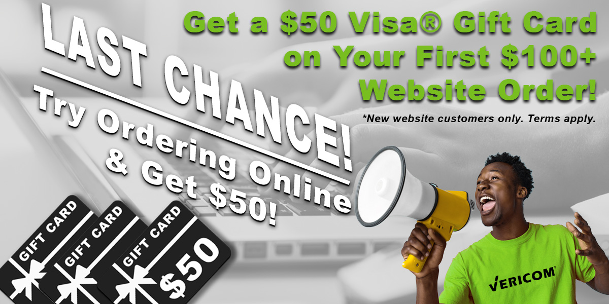 Get $50 On Your First Online Order — Last Chance