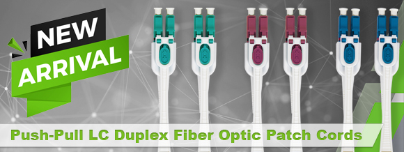 Push-Pull LC Duplex Patch Cables