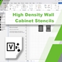 High Density Swing Out Wall Mount Cabinet Visio Stencils