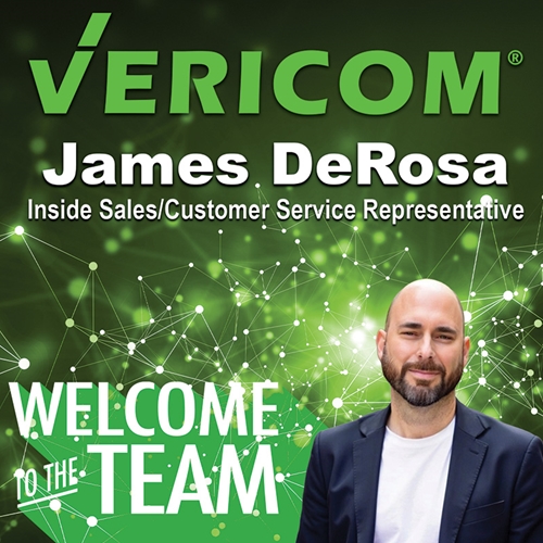 Vericom Welcomes James DeRosa As Inside Sales/Customer Service Representative