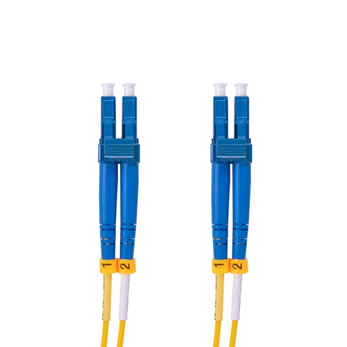 Cavo Patch Fibra Ottica 5m Monomodale Duplex &ndash; Connettori LC/UPC A SC/UPC, Giallo