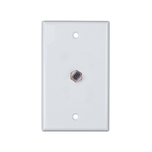 F-81 Coax Single Gang Faceplate