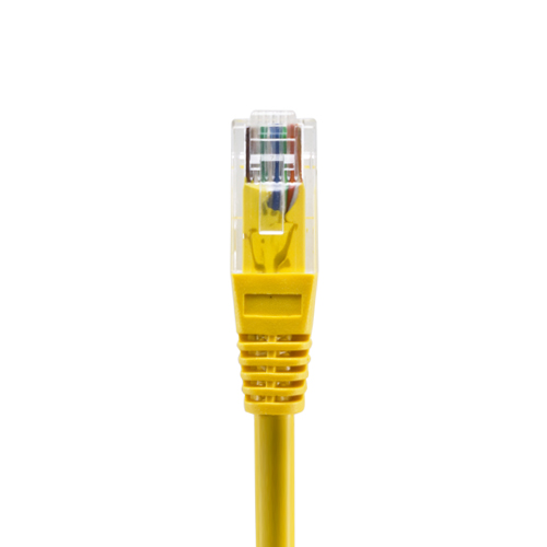 Yellow CyberWireAndCable 75ft Cat5e Non-Booted Unshielded UTP Network Patch Cable 