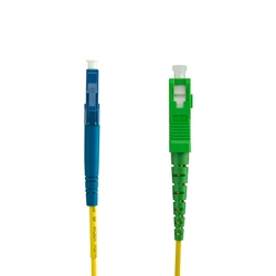 OS2 LC/UPC - SC/APC Single Mode Simplex Fiber Optic Patch Cable